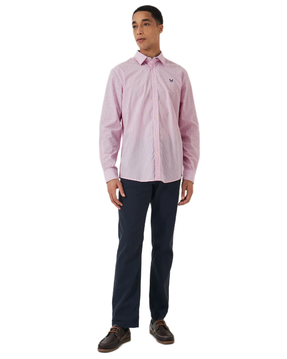 Crew Clothing Mens Classic Micro Gingham Shirt - Image 7