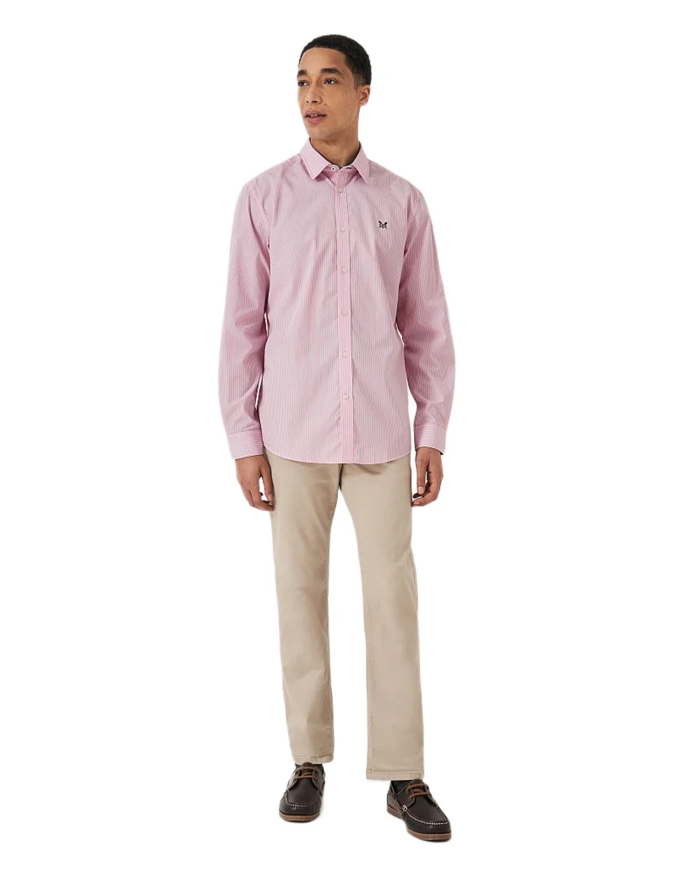 Crew Clothing Mens Micro Stripe Classic Shirt - Image 3