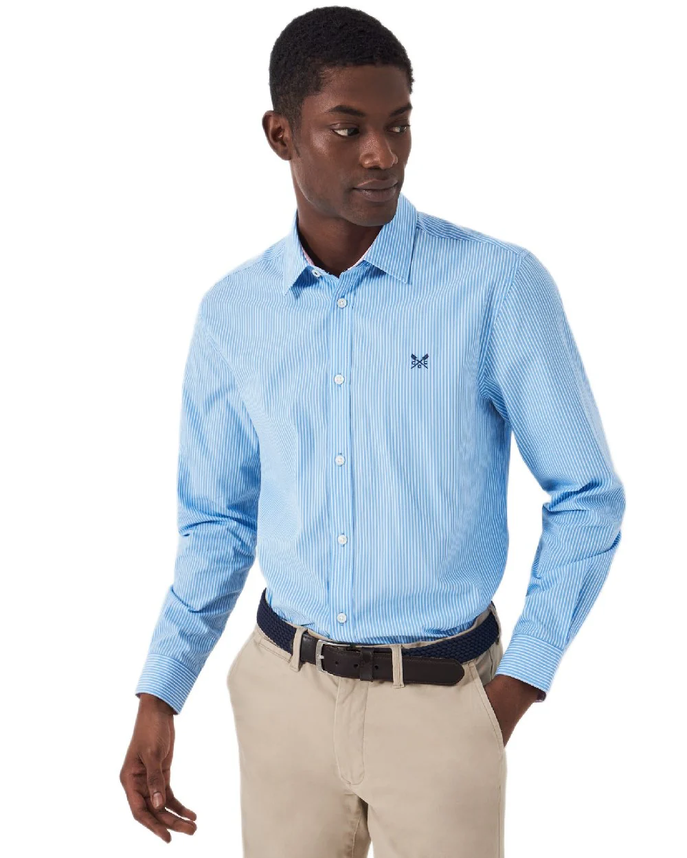 Crew Clothing Mens Micro Stripe Classic Shirt - Image 6