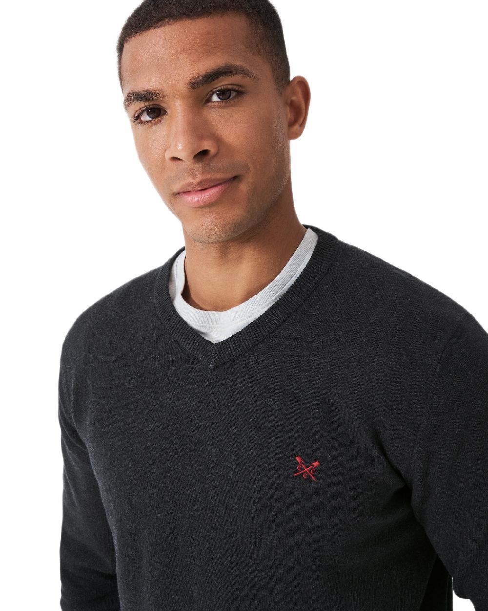 Crew Clothing Mens Organic Cotton V Neck Jumper - Image 3
