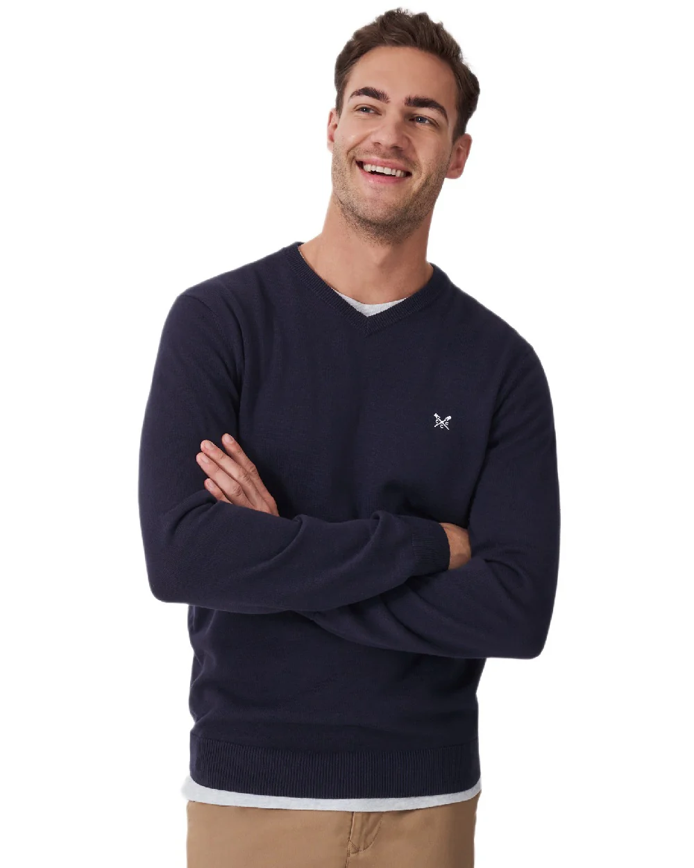 Crew Clothing Mens Organic Cotton V Neck Jumper - Image 6