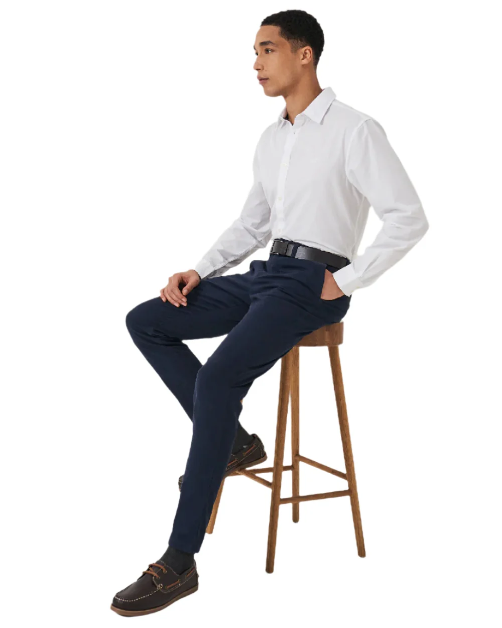 Crew Clothing Mens Slim Chino Trousers - Image 3