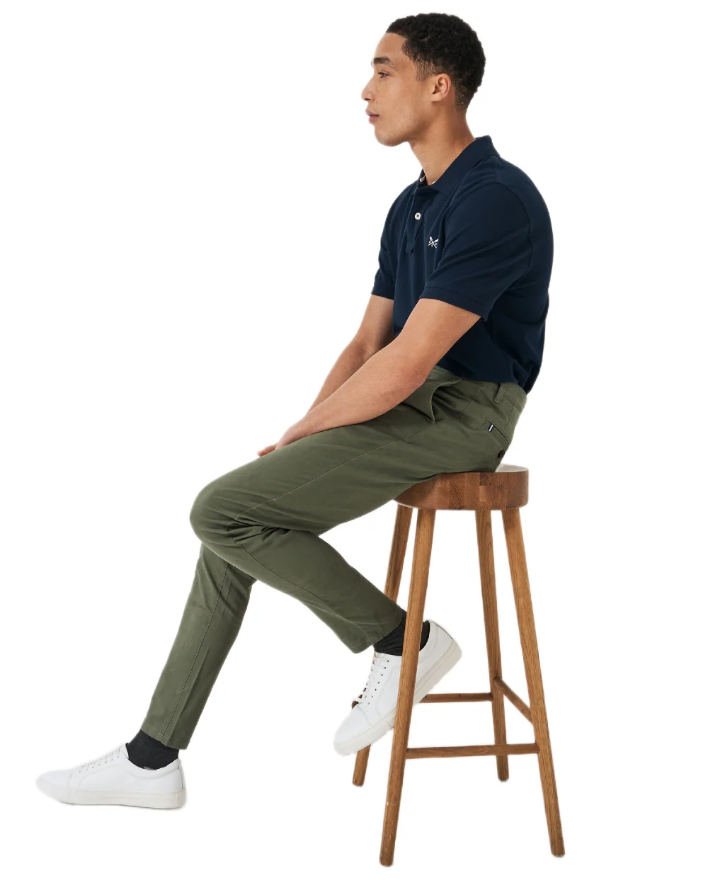 Crew Clothing Mens Slim Chino Trousers - Image 8