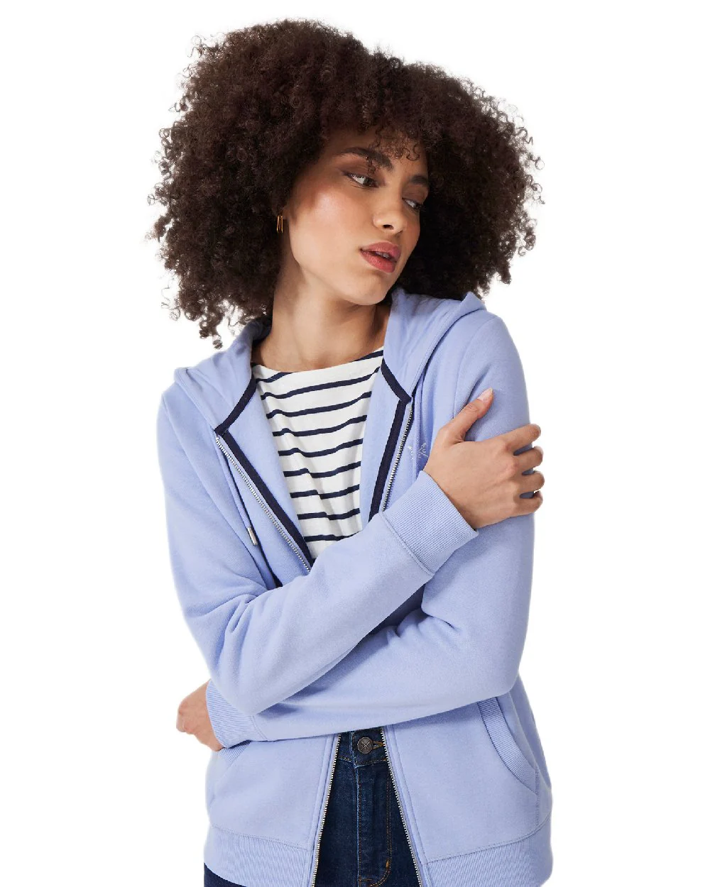 Crew Clothing Womens Heritage Zip Through Hoodie - Image 2