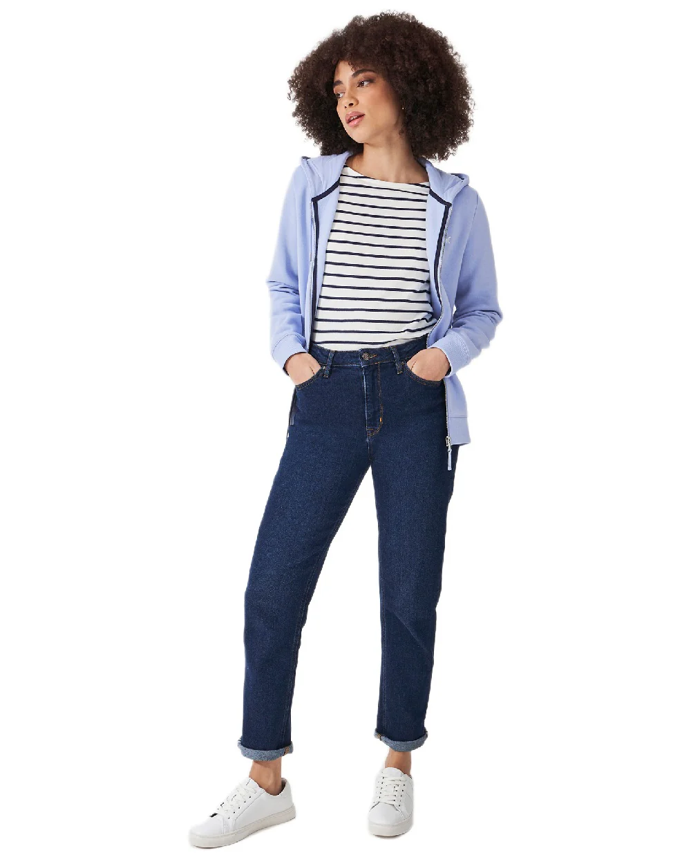 Crew Clothing Womens Heritage Zip Through Hoodie - Image 3