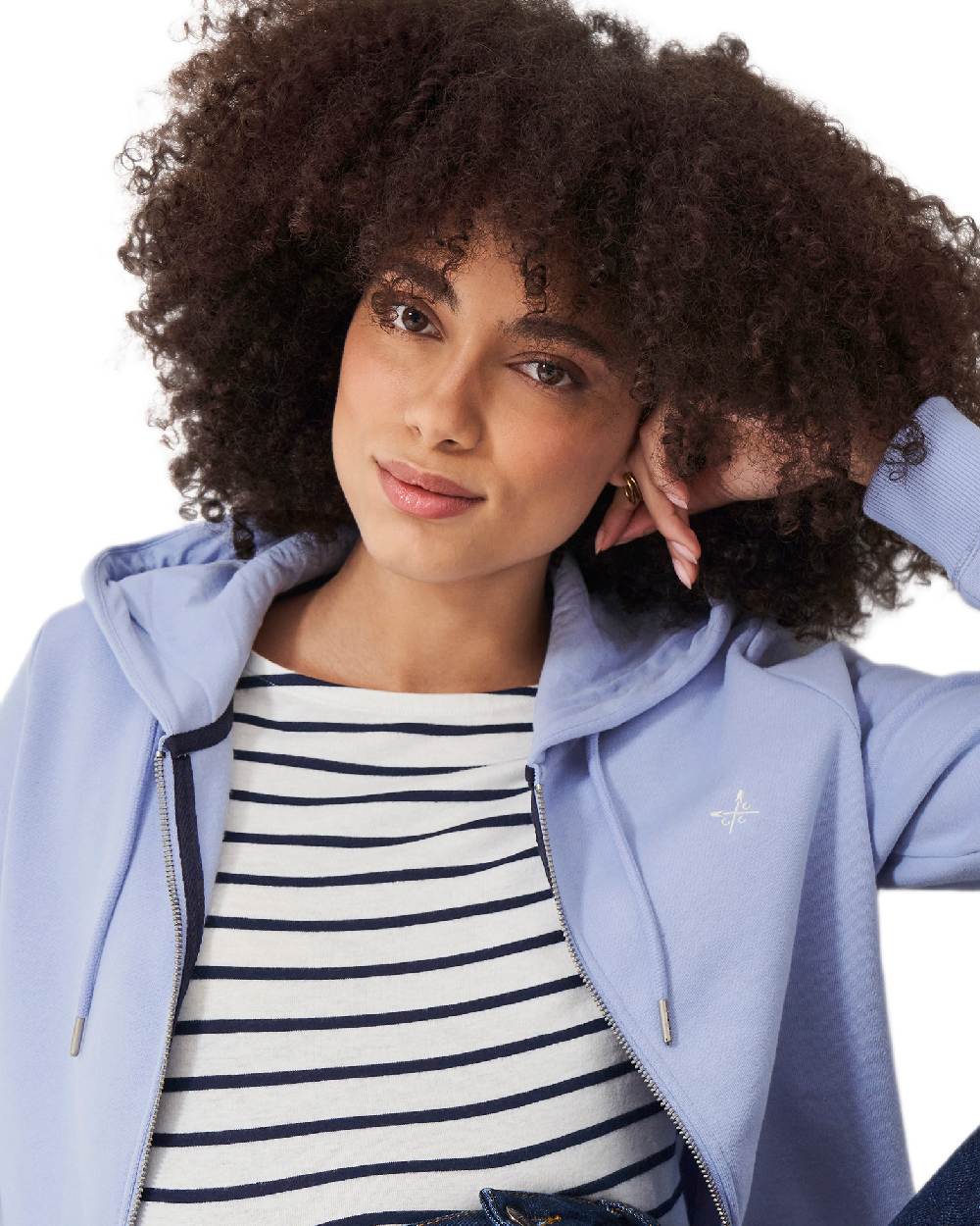 Crew Clothing Womens Heritage Zip Through Hoodie - Image 4