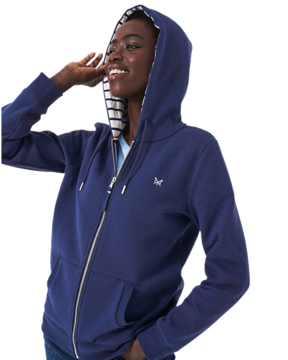 Crew Clothing Womens Heritage Zip Through Hoodie - Image 7