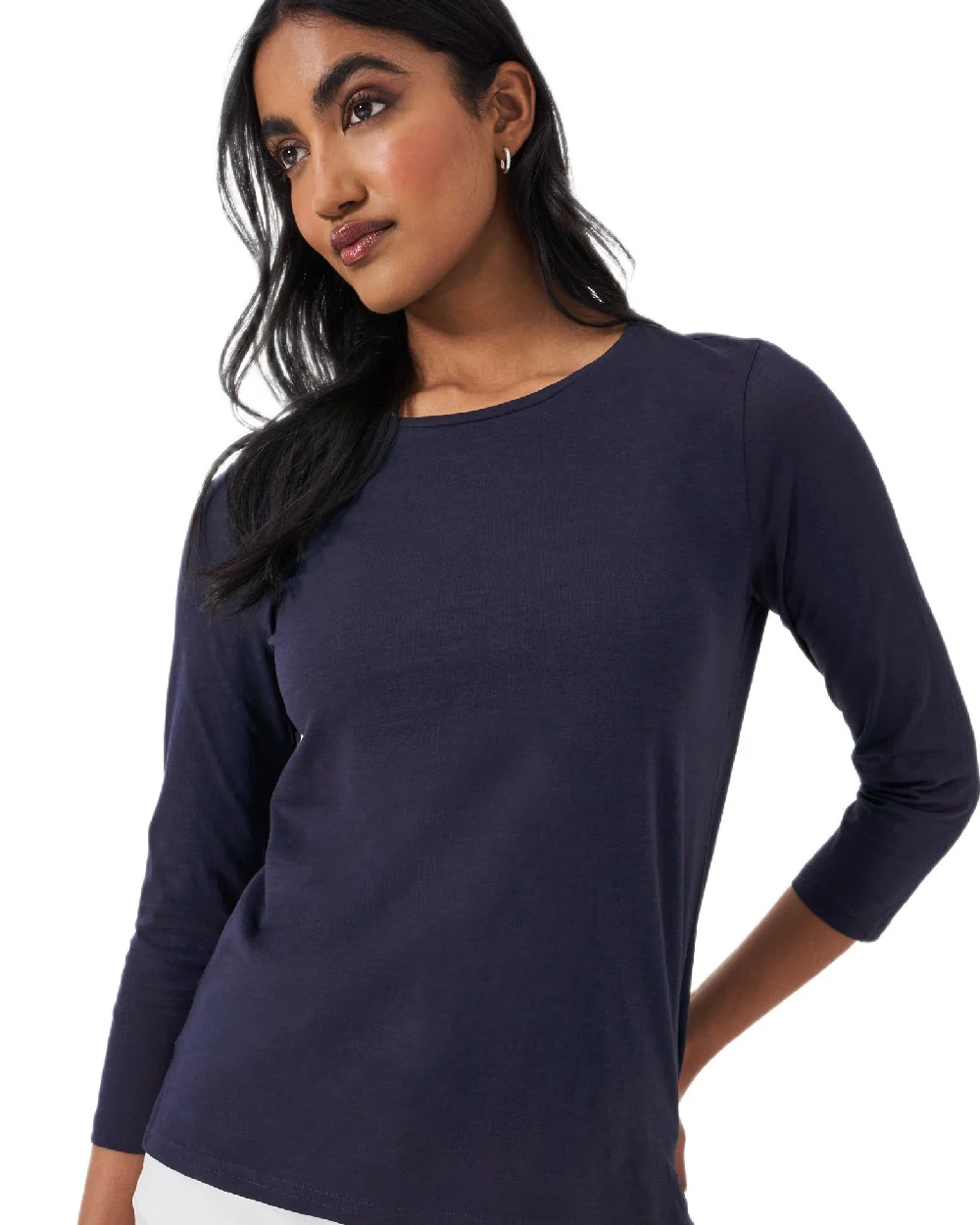 Crew Clothing Womens Perfect 3/4 Sleeves Slub T-Shirt - Image 4