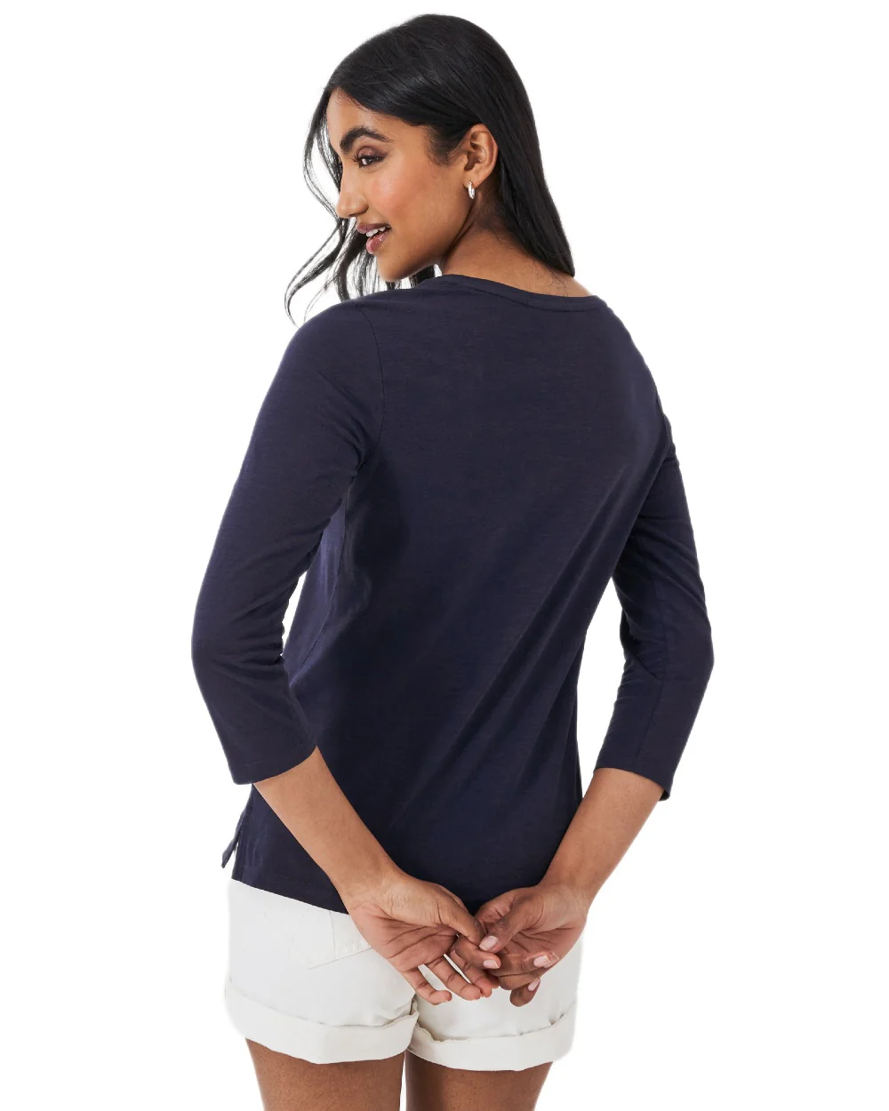 Crew Clothing Womens Perfect 3/4 Sleeves Slub T-Shirt - Image 5