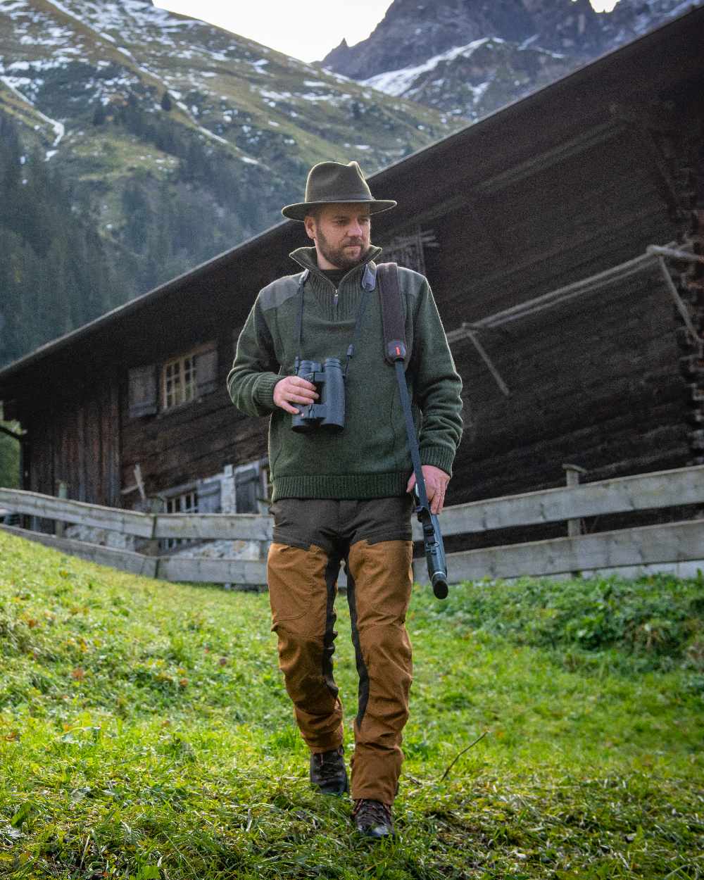 Deerhunter Carlisle Knit Zip Neck Sweater with Stormliner - Image 7