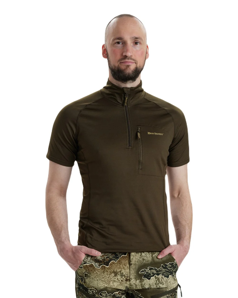 Deerhunter Excape Insulated T-Shirt with Zip-Neck - Image 2