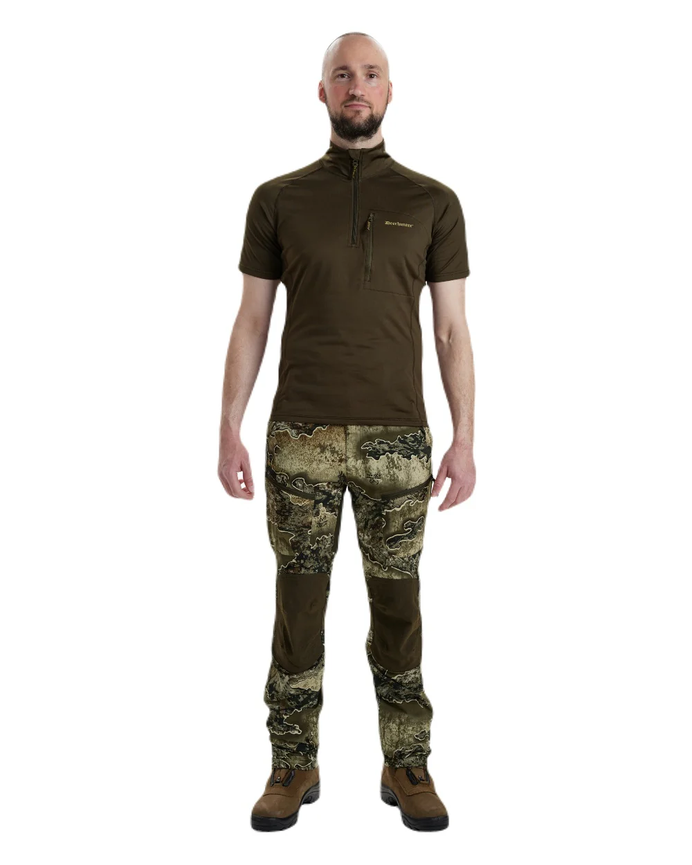 Deerhunter Excape Insulated T-Shirt with Zip-Neck - Image 4