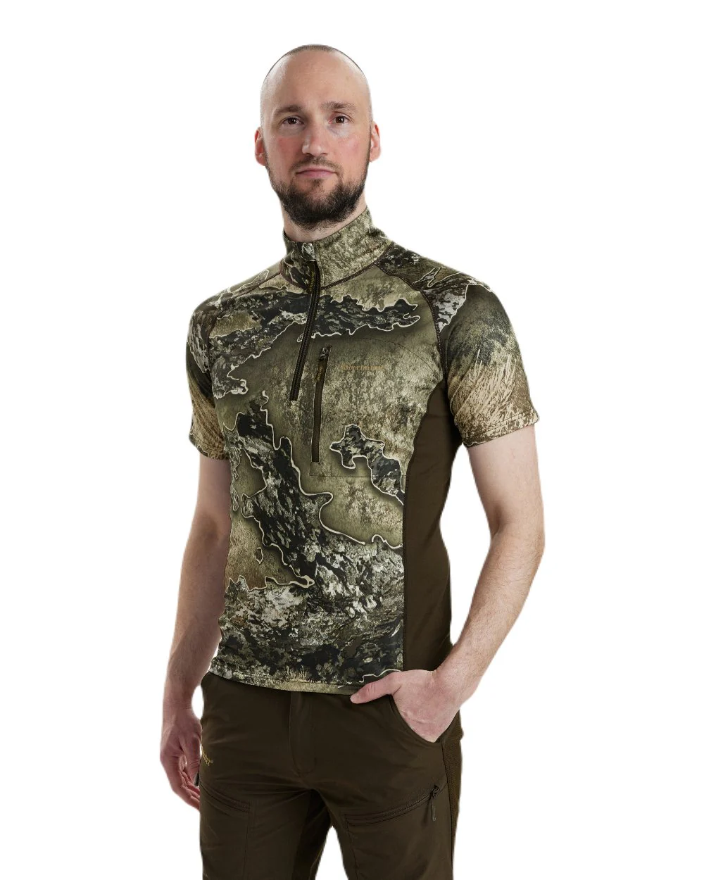 Deerhunter Excape Insulated T-Shirt with Zip-Neck - Image 7