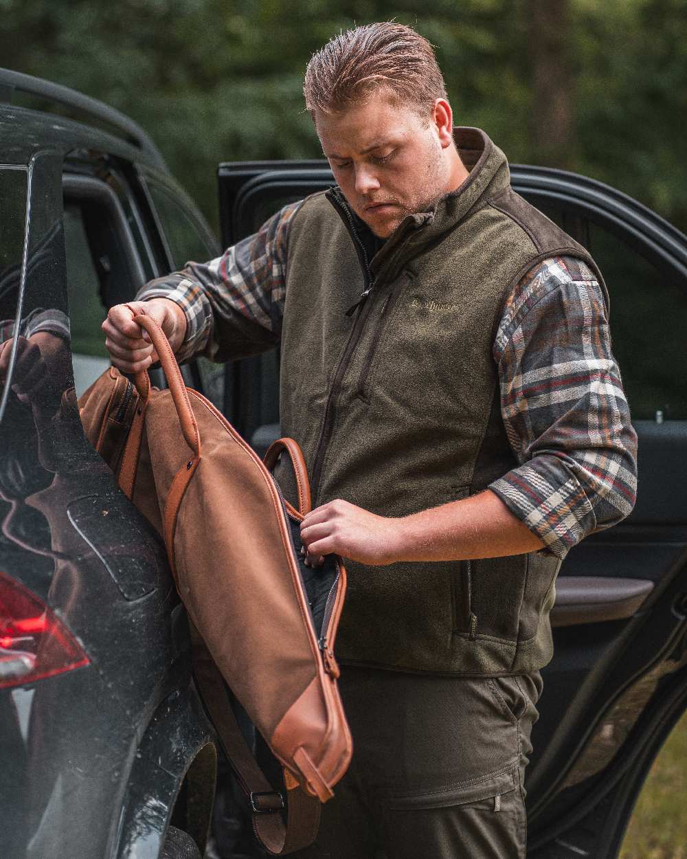 Deerhunter Gamekeeper Bonded Fleece Waistcoat - Image 3