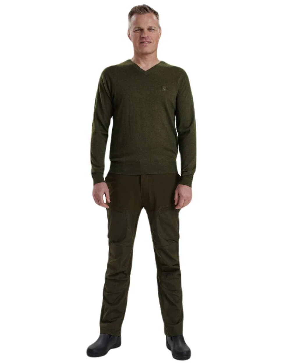 Deerhunter Kingston Knit V-Neck Jumper - Image 6