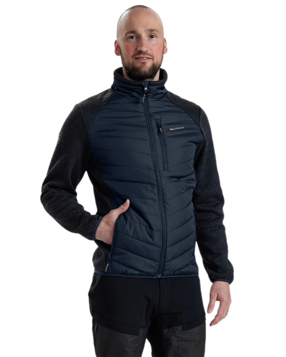 Deerhunter Moor Padded Jacket with Knitted Sleeves - Image 14
