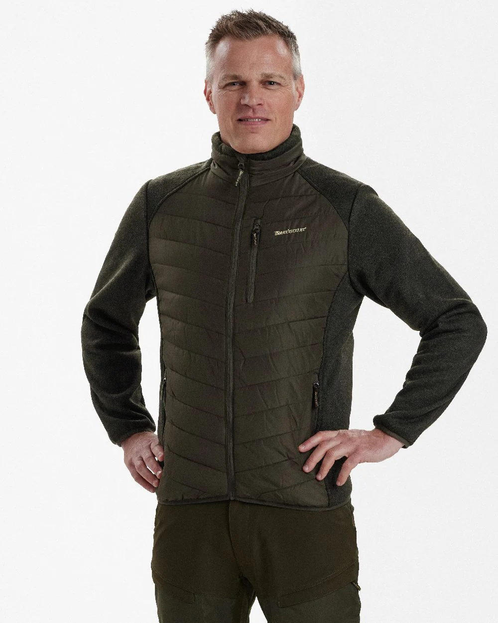 Deerhunter Moor Padded Jacket with Knitted Sleeves - Image 21