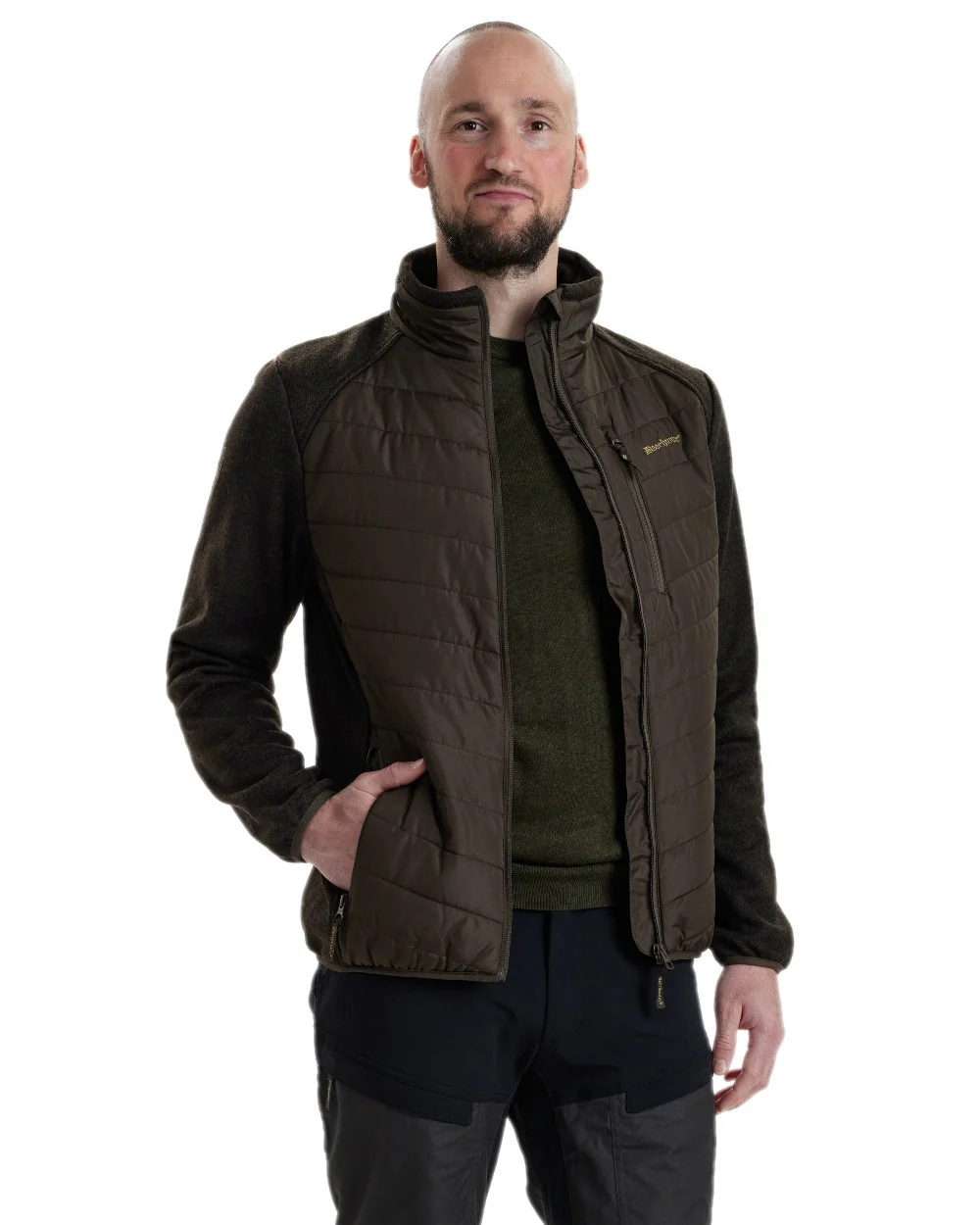 Deerhunter Moor Padded Jacket with Knitted Sleeves - Image 8