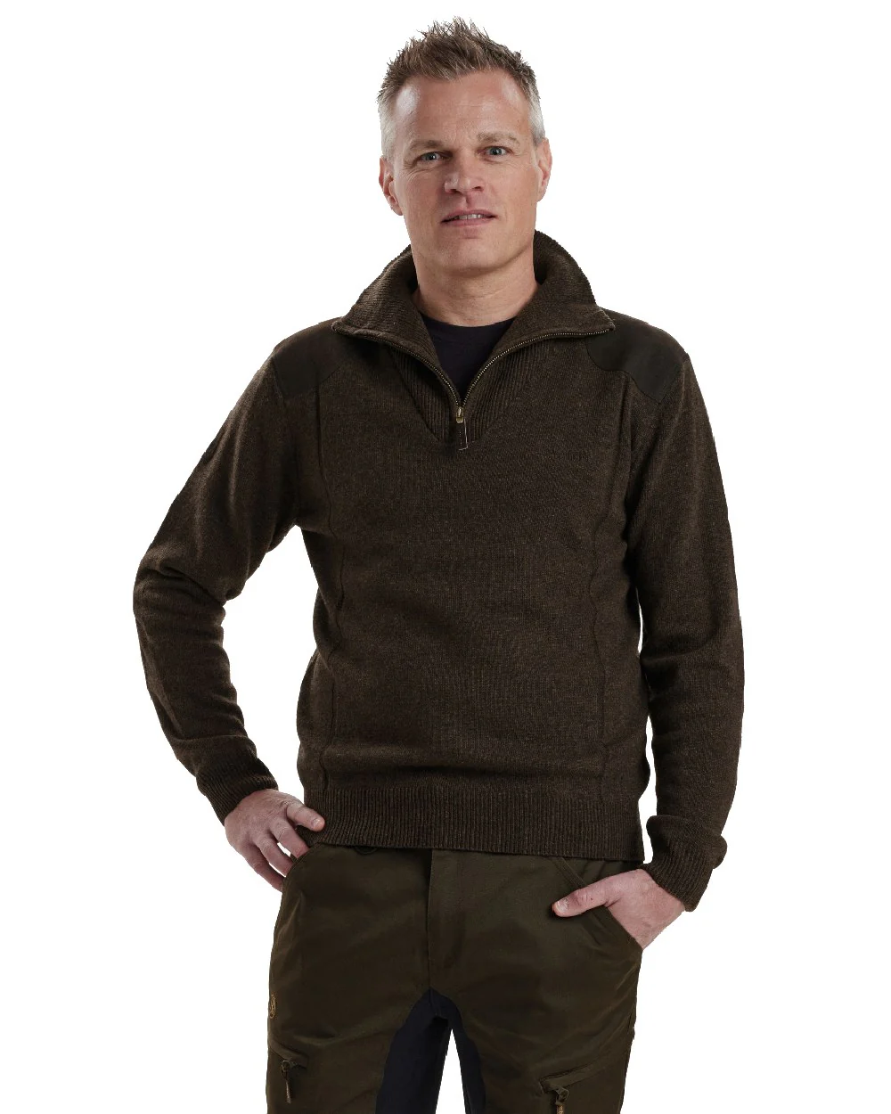 Deerhunter Sheffield Zip Neck Sweater - Image 9