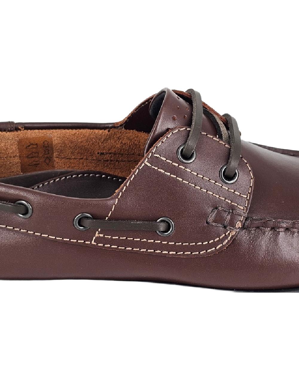 Dek Mens Moccasin Brown Boat Shoes - Image 2