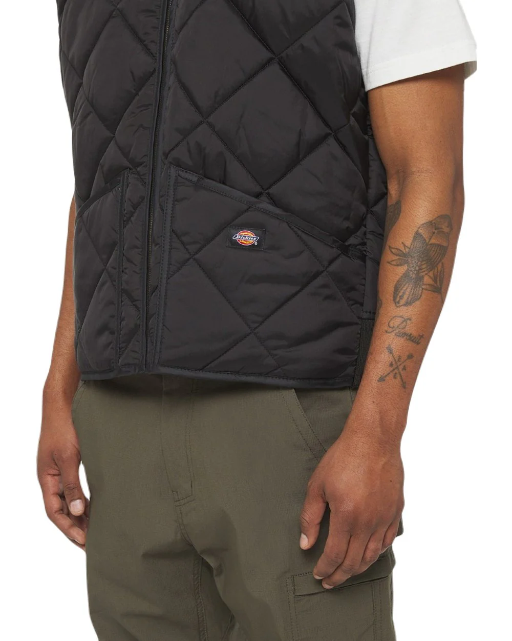 Dickies Mens Diamond Quilted Gilet - Image 6