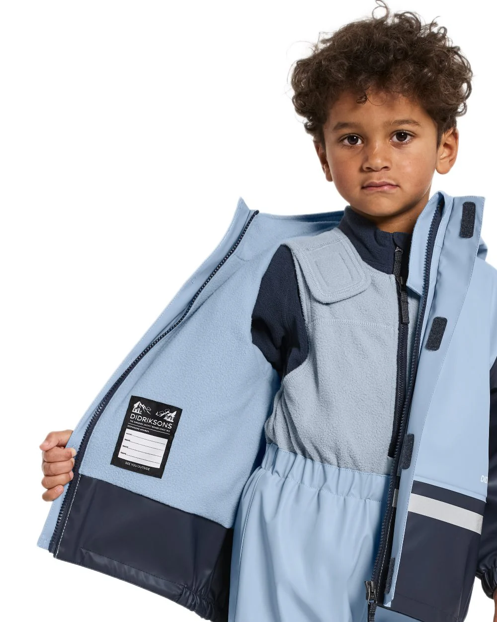 Didriksons Boardman Kids Rain Set Clearance - Image 9