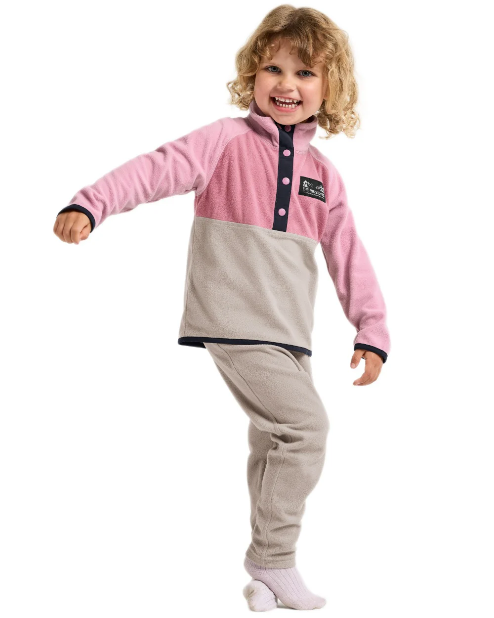 Didriksons Childrens Monte Half Button Fleece 5 - Image 5