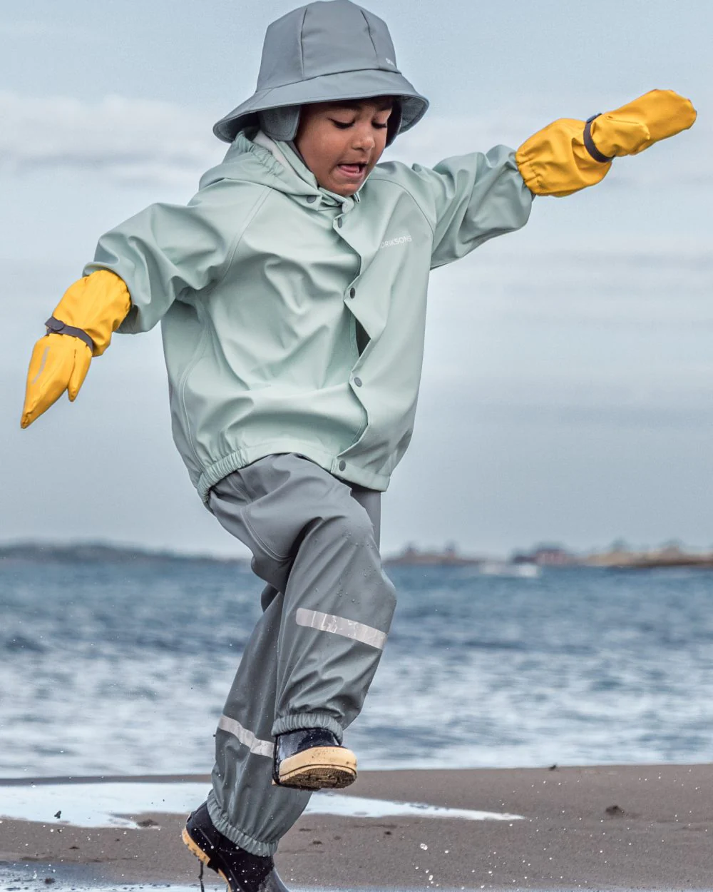 Didriksons Childrens Slaskeman Rain Set 4 - Image 2