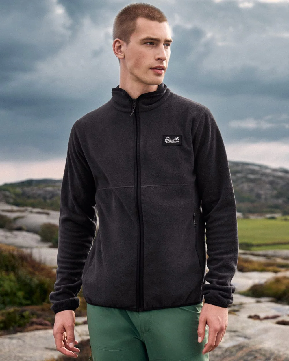Didriksons Mens Vito Full Zip Fleece Jacket - Image 2