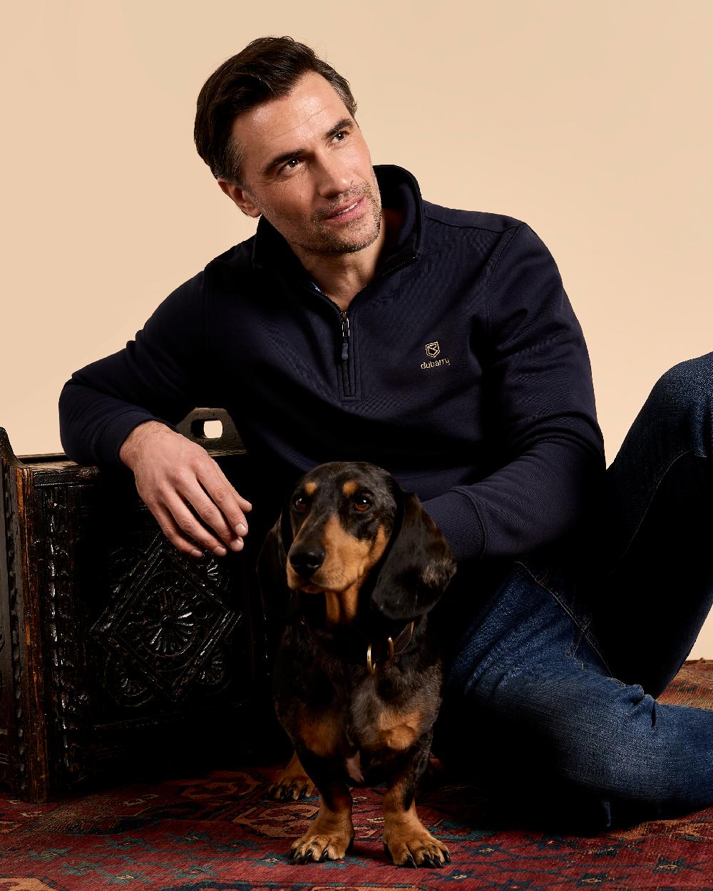 Dubarry Mens Boyce Zip Neck Sweater - Image 3