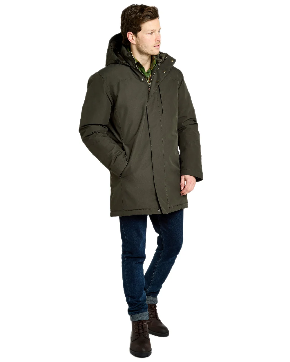 Dubarry Mens Swiftsheath Waterproof Hooded Down Parka - Image 12