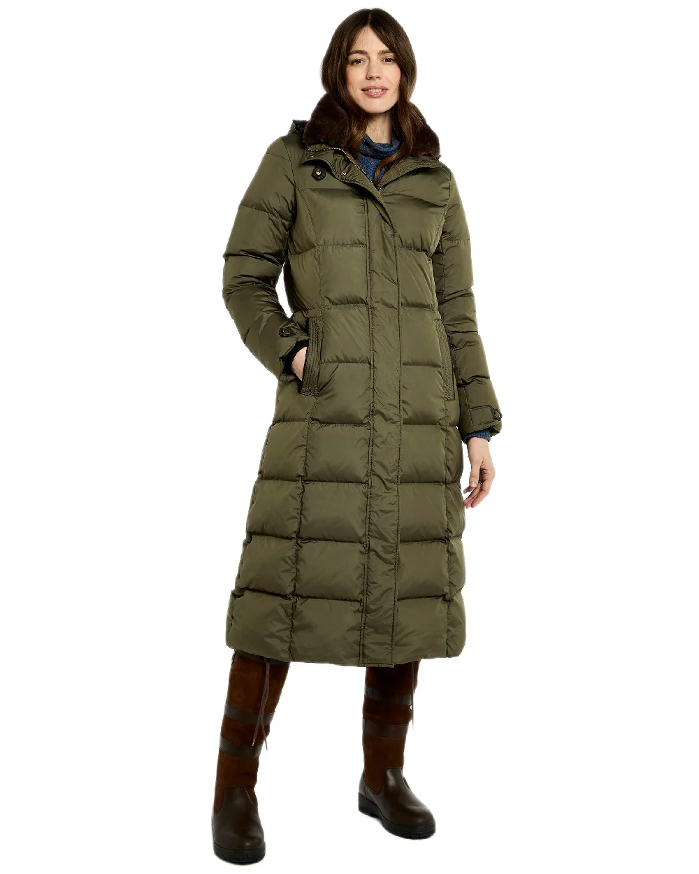 Dubarry Womens Aldborough Full Length Down Jacket - Image 4