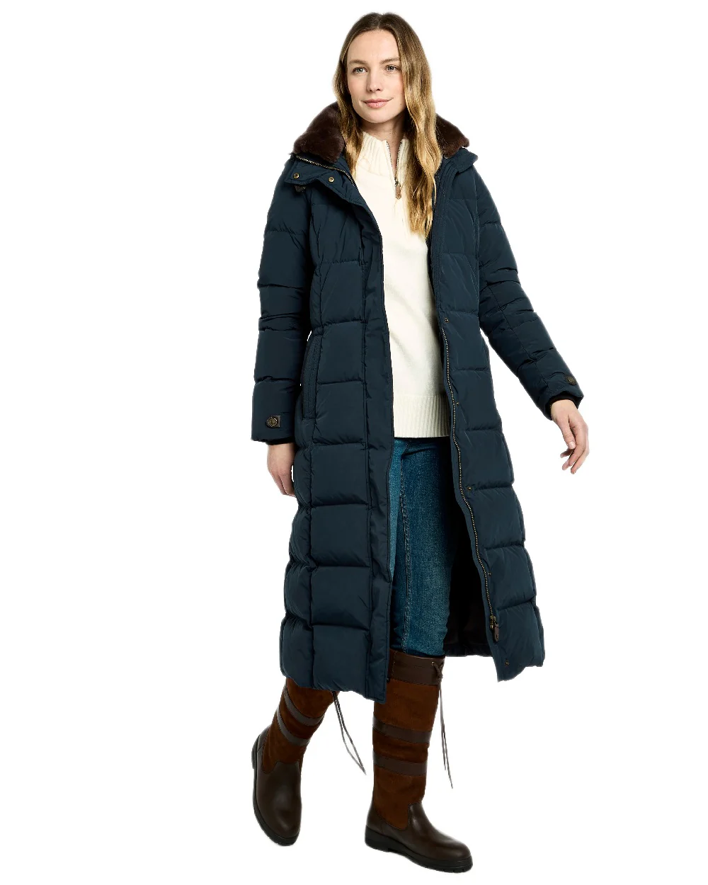 Dubarry Womens Aldborough Full Length Down Jacket - Image 6