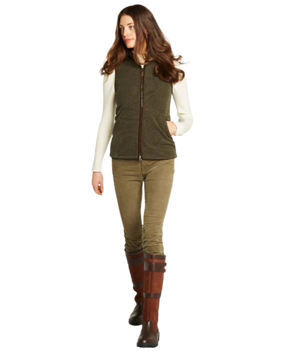 Dubarry Womens Carbury Fleece Gilet - Image 10
