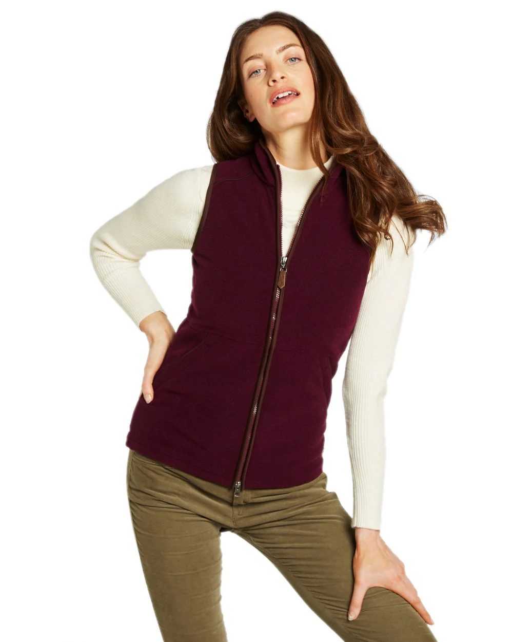 Dubarry Womens Carbury Fleece Gilet - Image 5