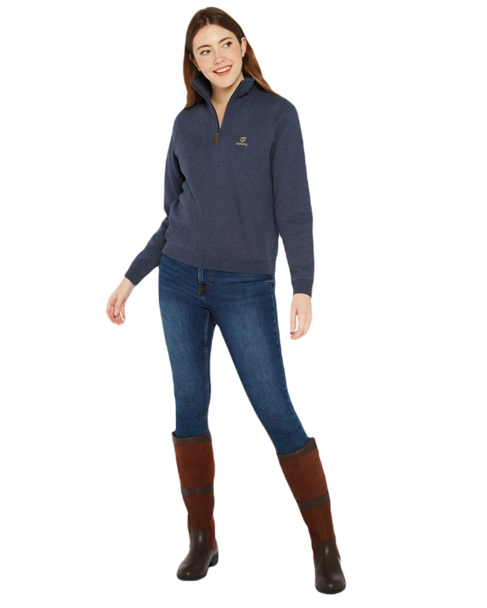 Dubarry Womens Castlemartyr Quarter Zip Sweatshirt - Image 15