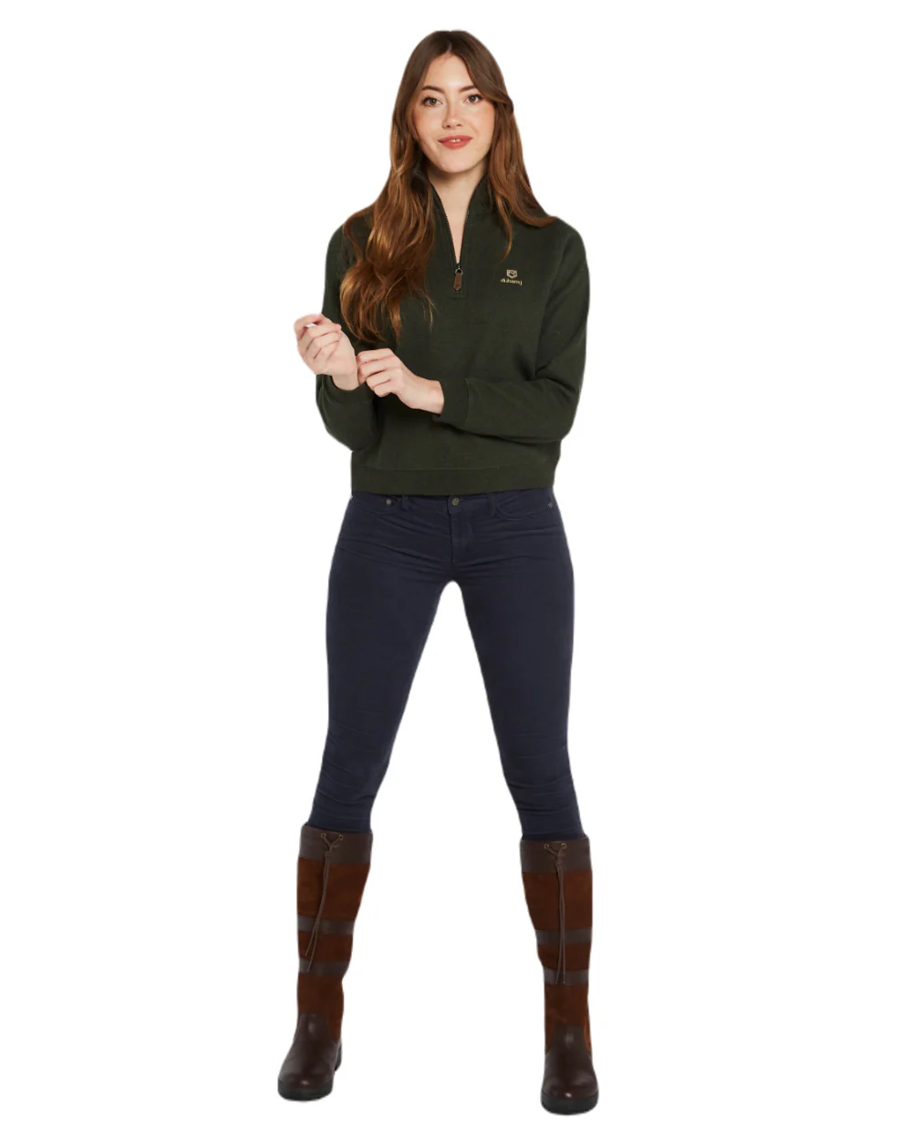 Dubarry Womens Castlemartyr Quarter Zip Sweatshirt - Image 9