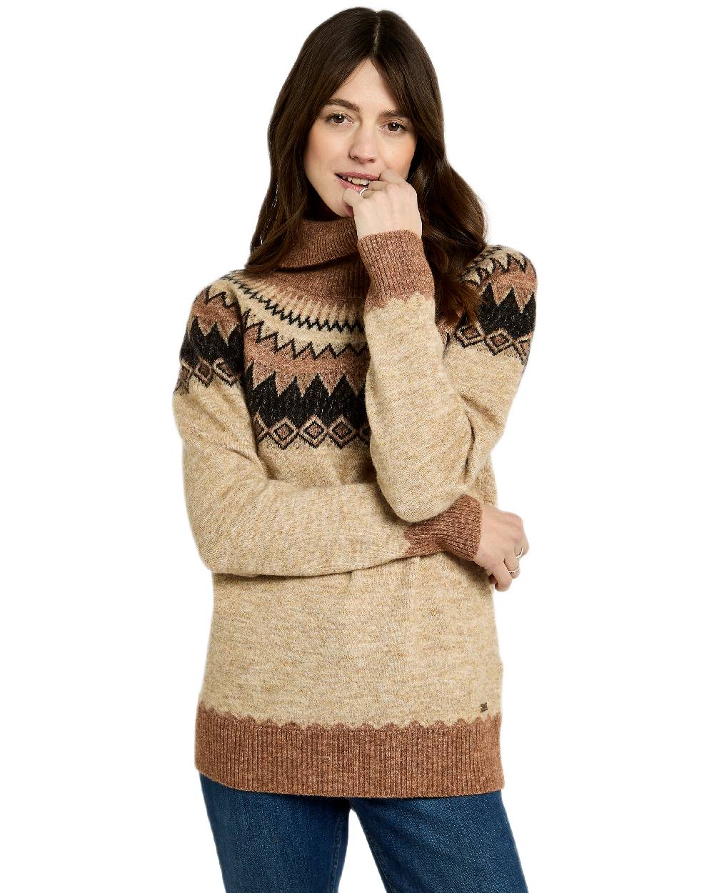 Dubarry Womens Devlin Fair Isle Pattern Sweater - Image 4