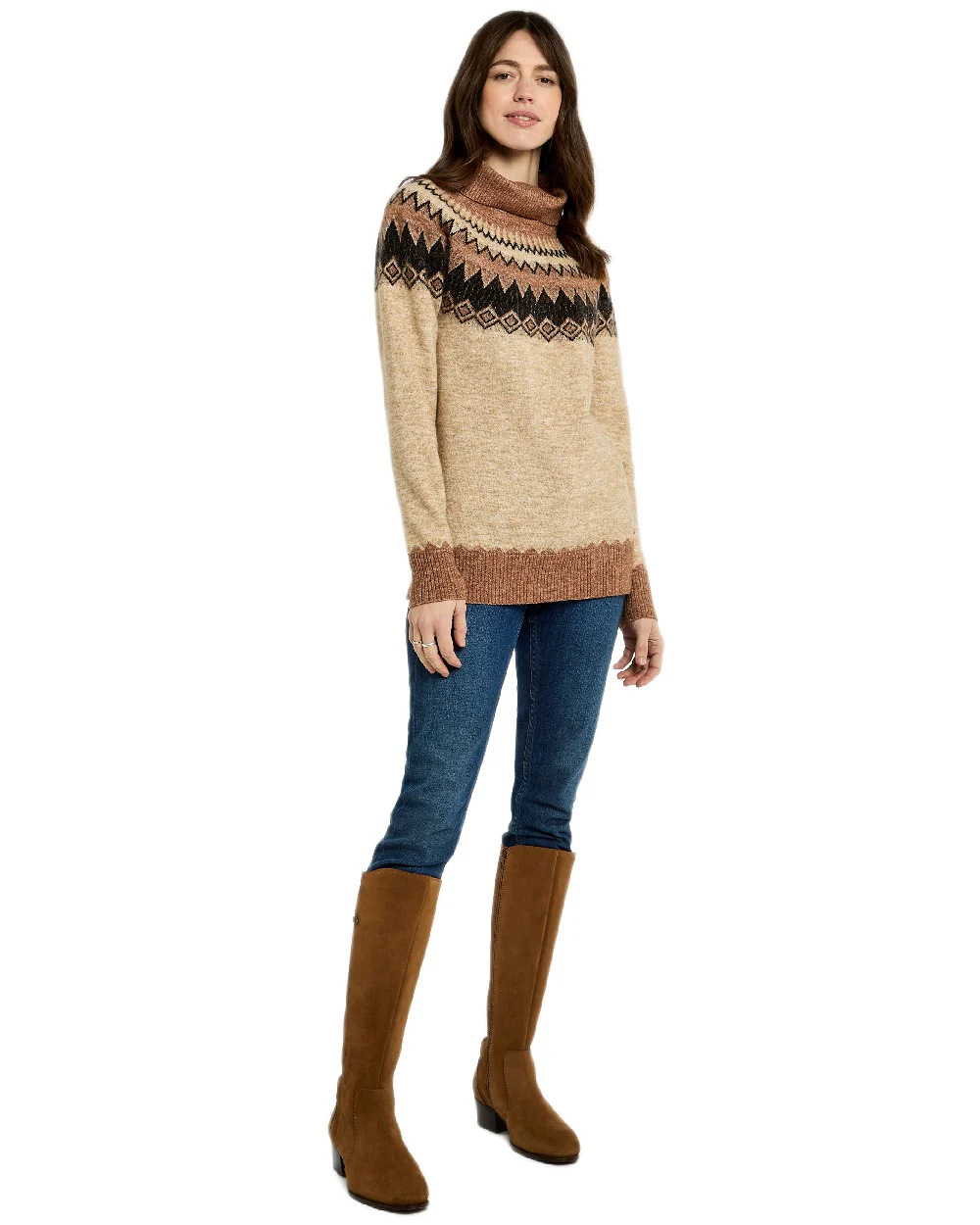 Dubarry Womens Devlin Fair Isle Pattern Sweater - Image 5