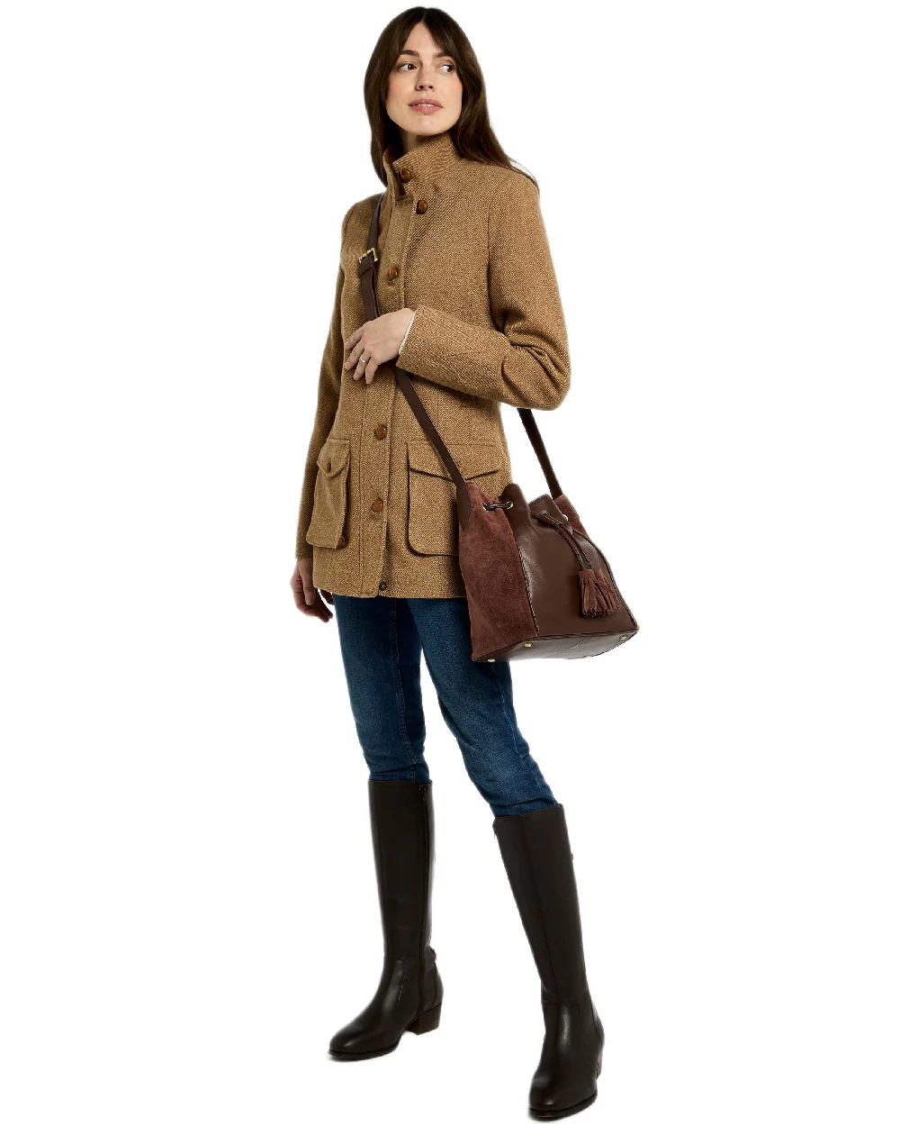 Dubarry Womens Doonbeg Cross Body Bucket Bag - Image 5