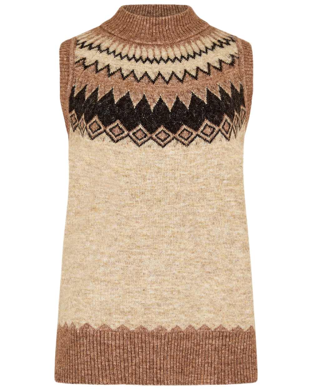 Dubarry Womens Doyle Fair Isle Pattern Vest - Image 3