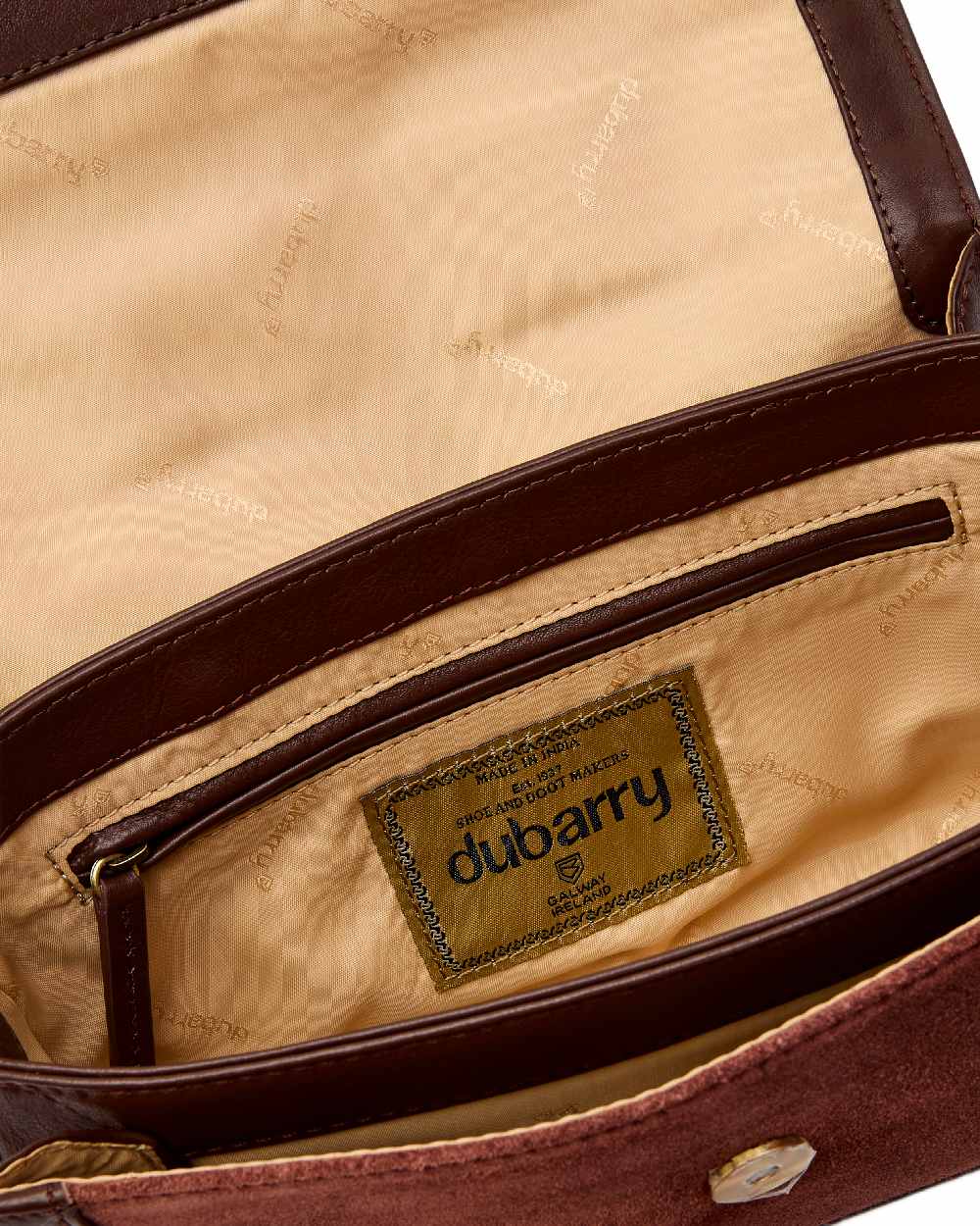 Dubarry Womens Eadestown Structured Suede And Leather Handbag - Image 12