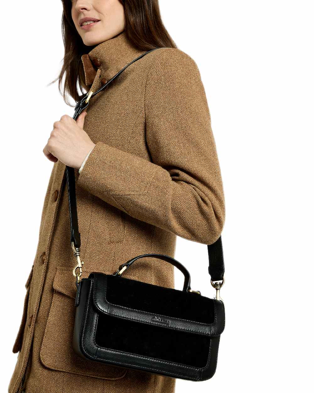 Dubarry Womens Eadestown Structured Suede And Leather Handbag - Image 4