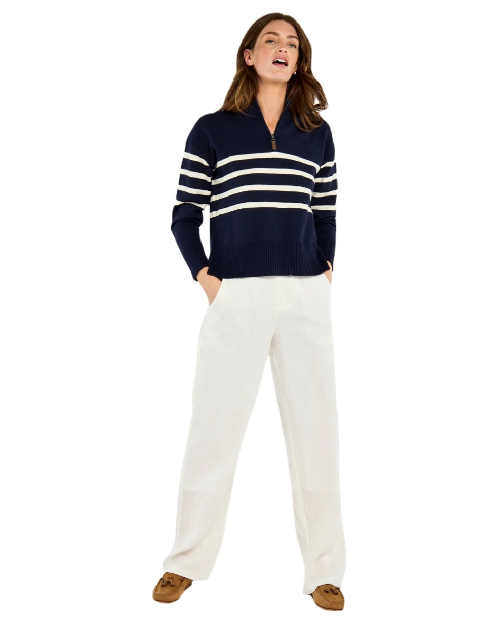 Dubarry Womens Fonthill Zip Neck Sweater - Image 11