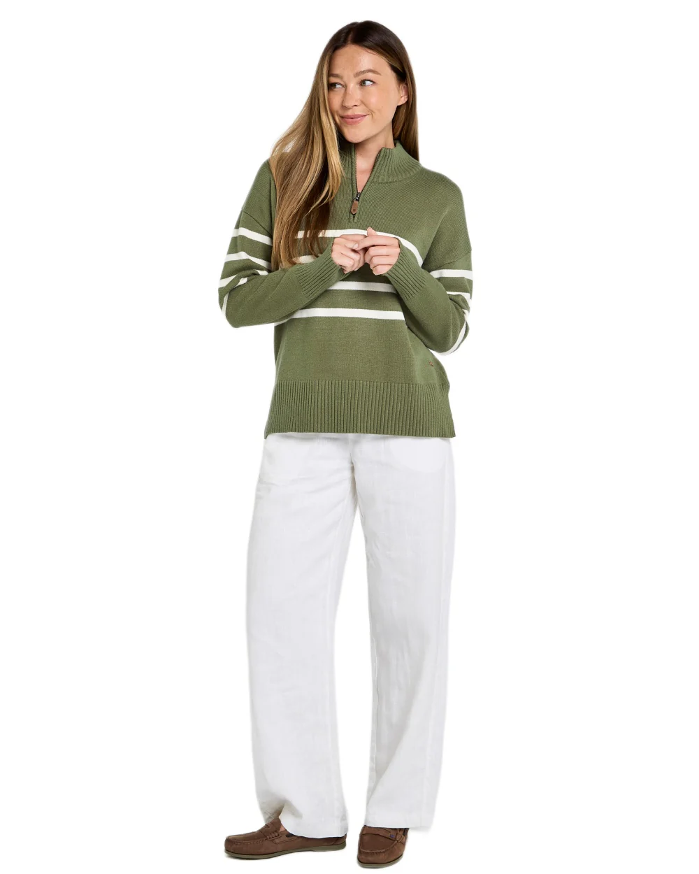 Dubarry Womens Fonthill Zip Neck Sweater - Image 4