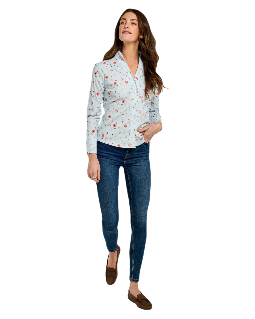 Dubarry Womens Fuchsia Printed Long Sleeve Shirt - Image 7
