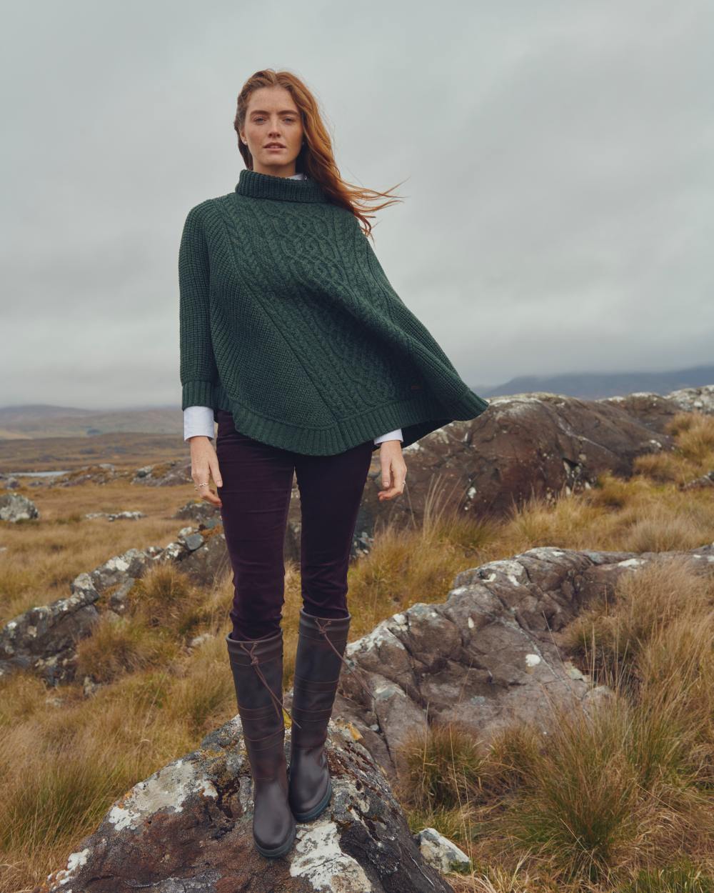 Dubarry Womens Kilronan Merino Poncho - Image 4