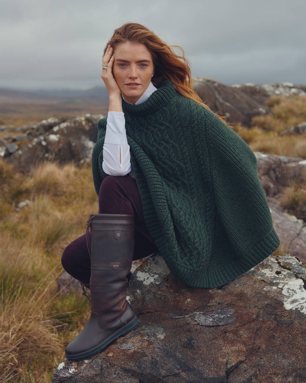 Dubarry Womens Kilronan Merino Poncho - Image 5