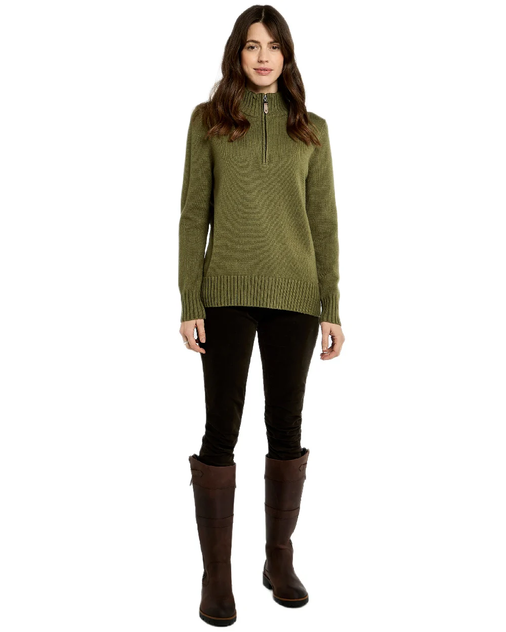 Dubarry Womens Markham Zip Neck Sweater - Image 12