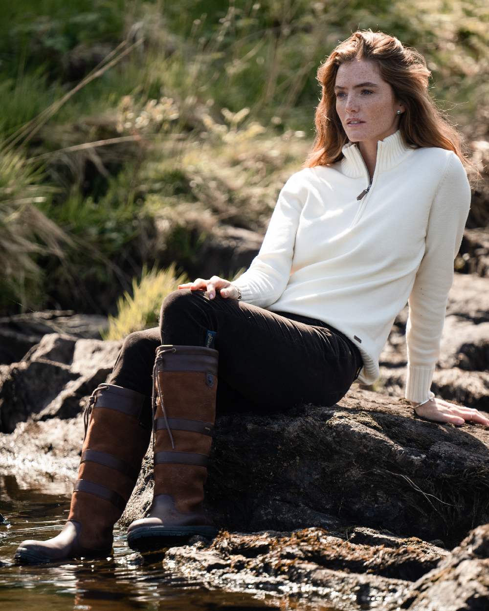 Dubarry Womens Markham Zip Neck Sweater - Image 4